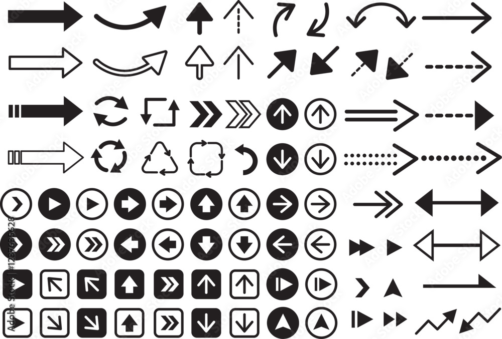 Naklejka premium 矢印セット