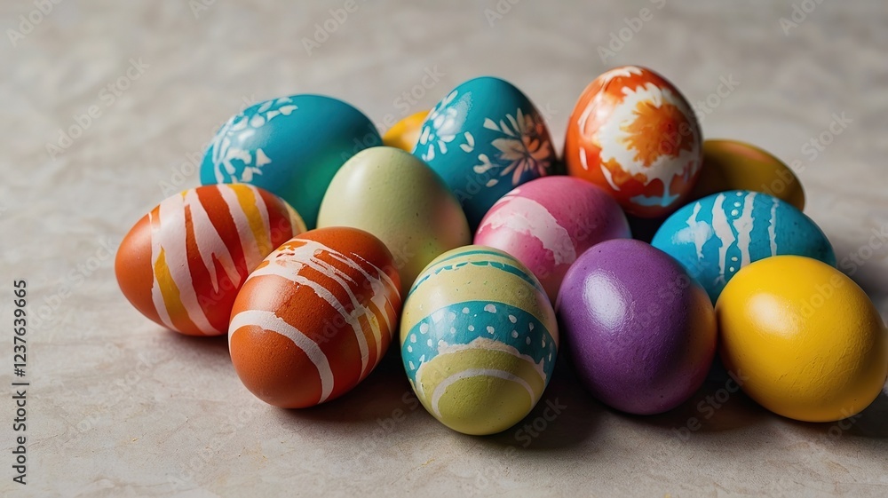 Fototapeta premium colorful easter eggs