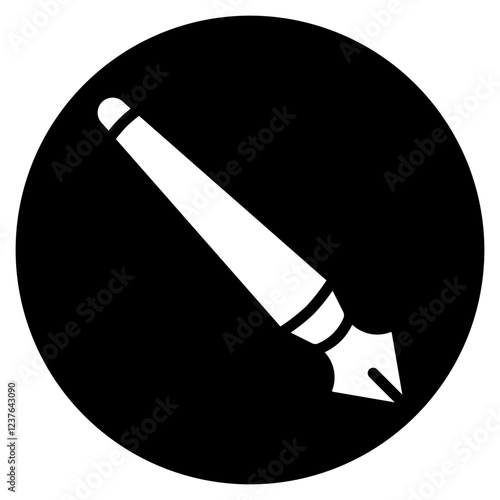 pen tool glyph icon
