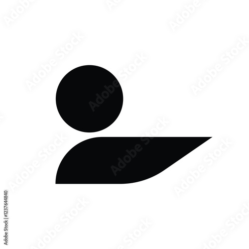 Swimming vector. Icon