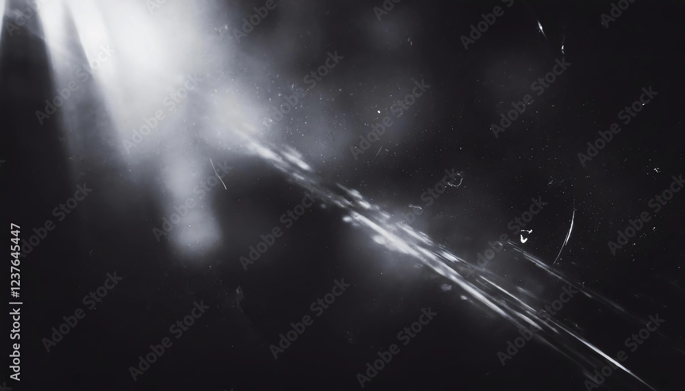 Fototapeta premium 時の軌跡 モノクロームの残響 背景 黒 汚れ 傷