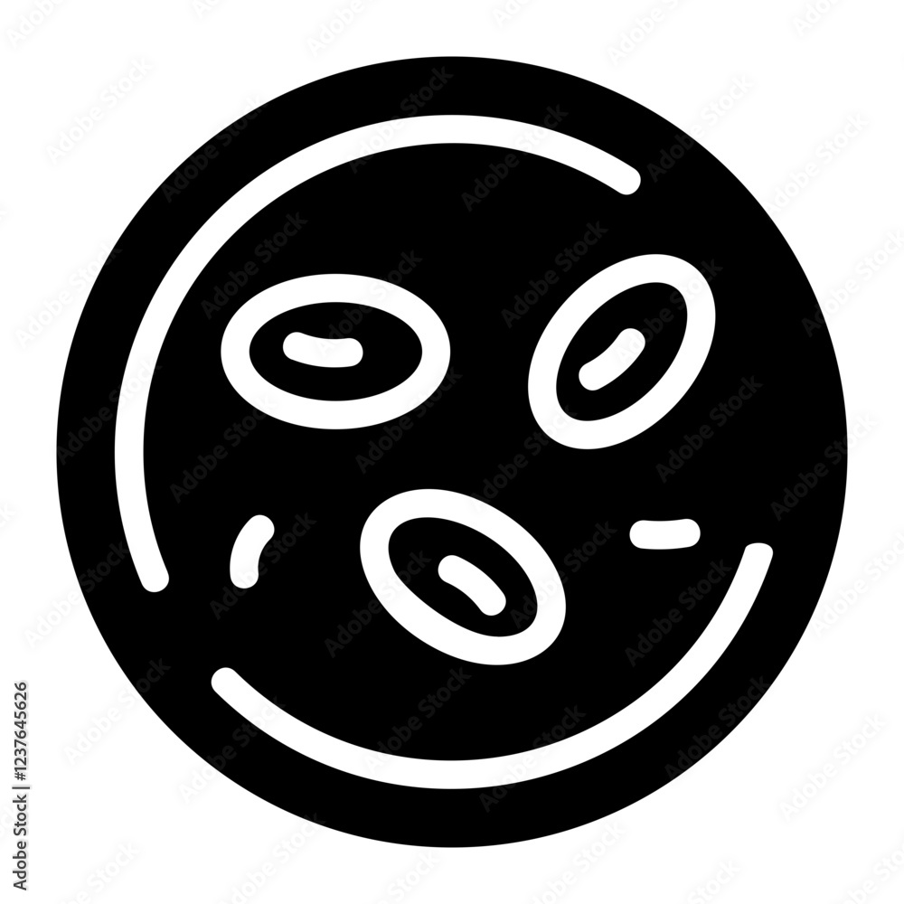 Fototapeta premium Blood cell Solid Icon