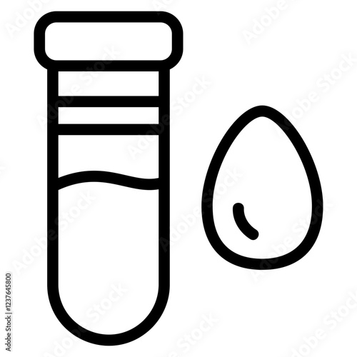 Blood test generic Line Icon