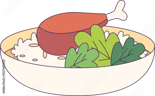 Food object illustration