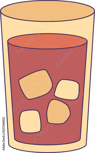 Ice tea object illustration photo