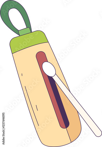 Slit drum object illustration