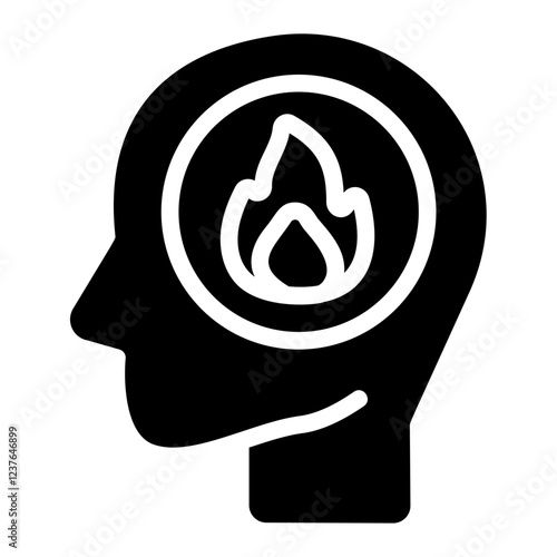 Burnout Solid Icon