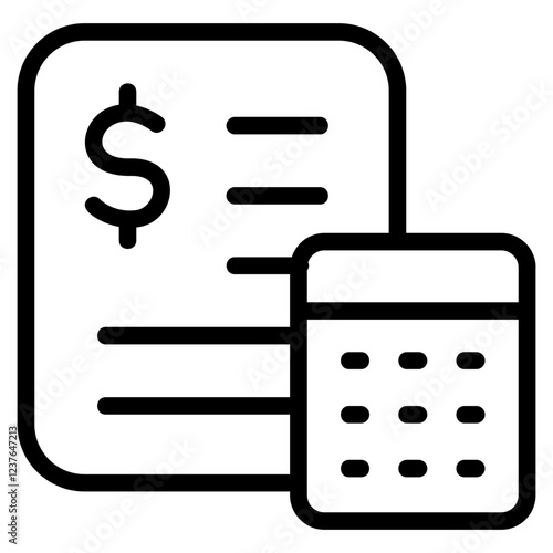 Calculation Line Icon