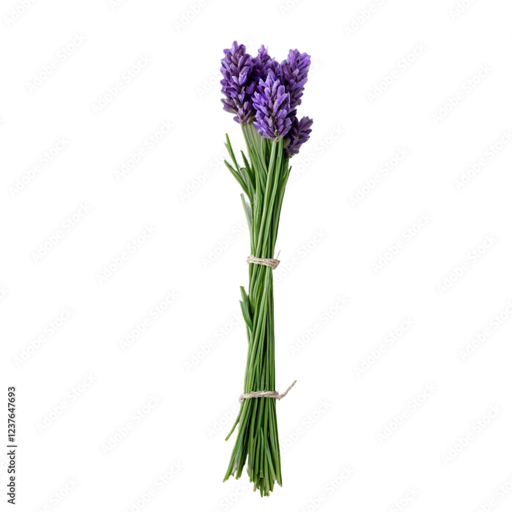 Fototapeta premium lavender flower isolated on white background