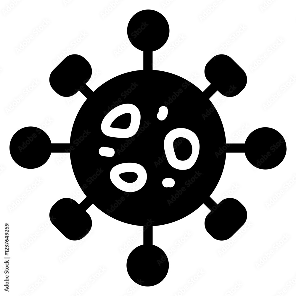 Obraz premium Coronavirus Solid Icon