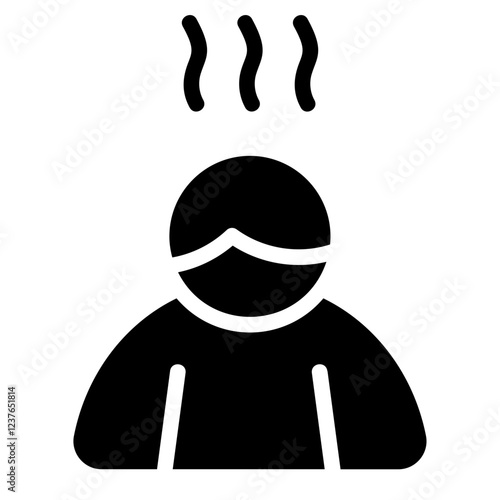 Exhausted Solid Icon
