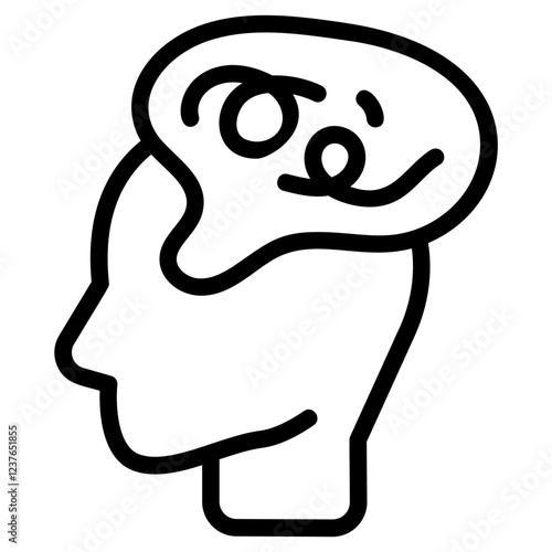 Exhausted Line Icon