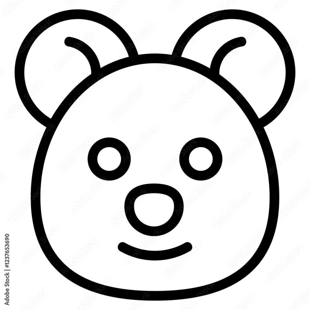 Obraz premium Hamster Line Icon