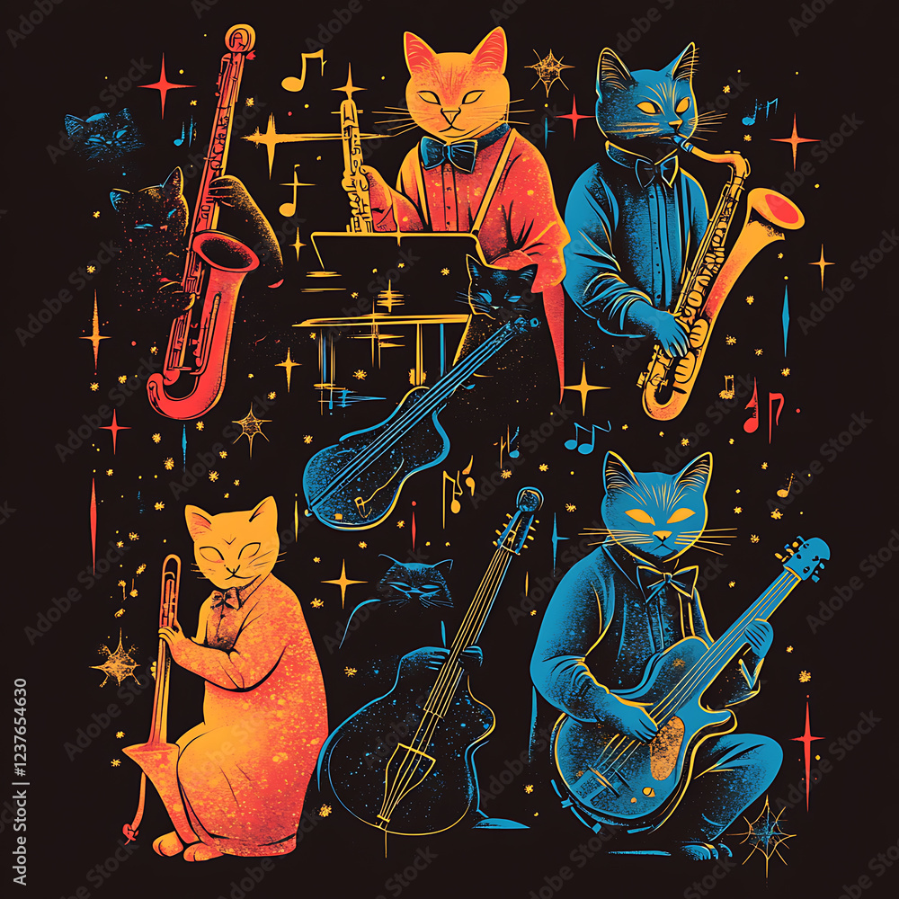 pet cat in illustrator drawing. pet cat in illustrator drawing.