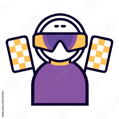 Immersive Virtual Reality Gaming Setup Icon