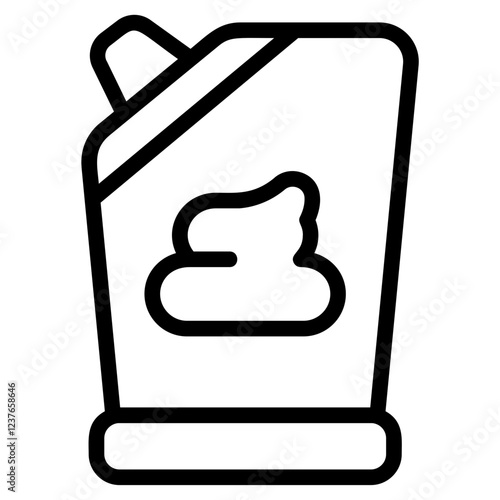 Mayonnaise sachet Line Icon