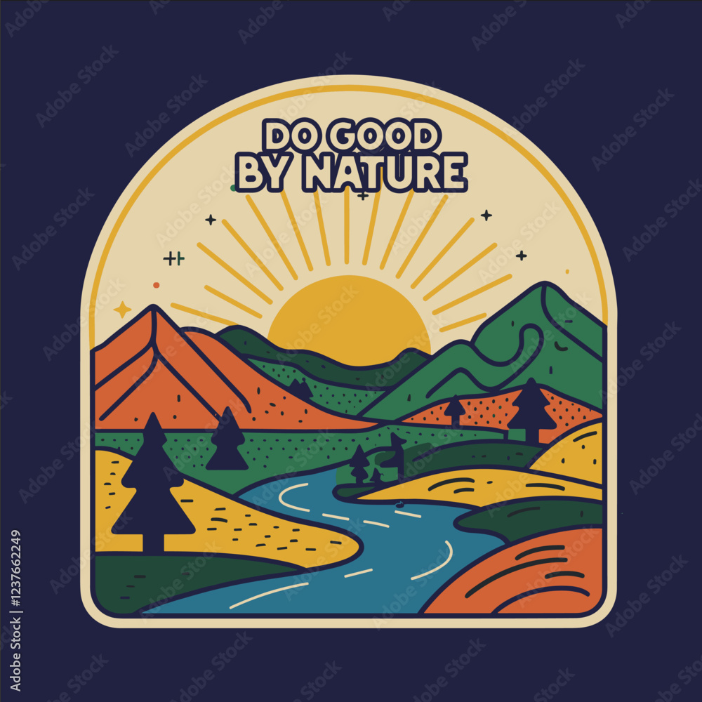 A poster with a mountain range A poster with a mountain range