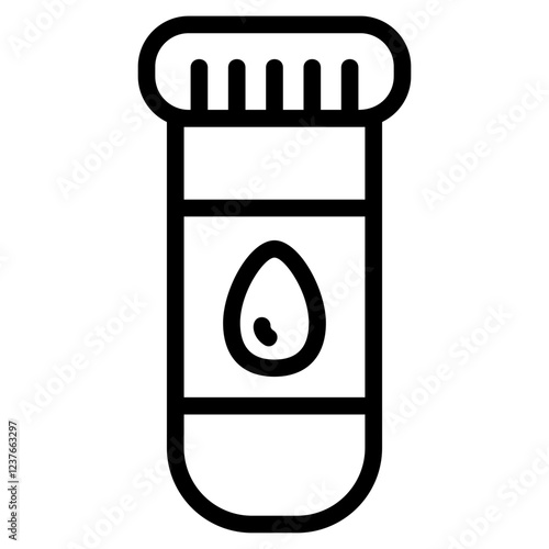 Sample blood Line Icon