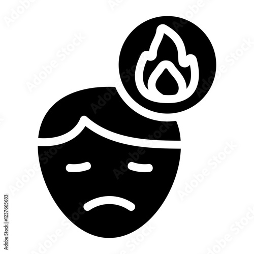Tired Solid Icon