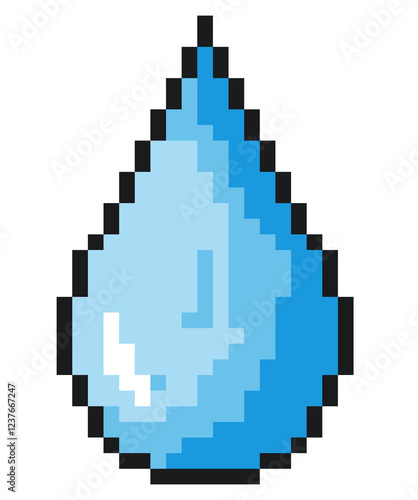 Wallpaper Mural Water drop pixel style Torontodigital.ca