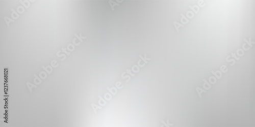 Vector slver foil background with metal mirror texture. Chrome gradient surface with light design