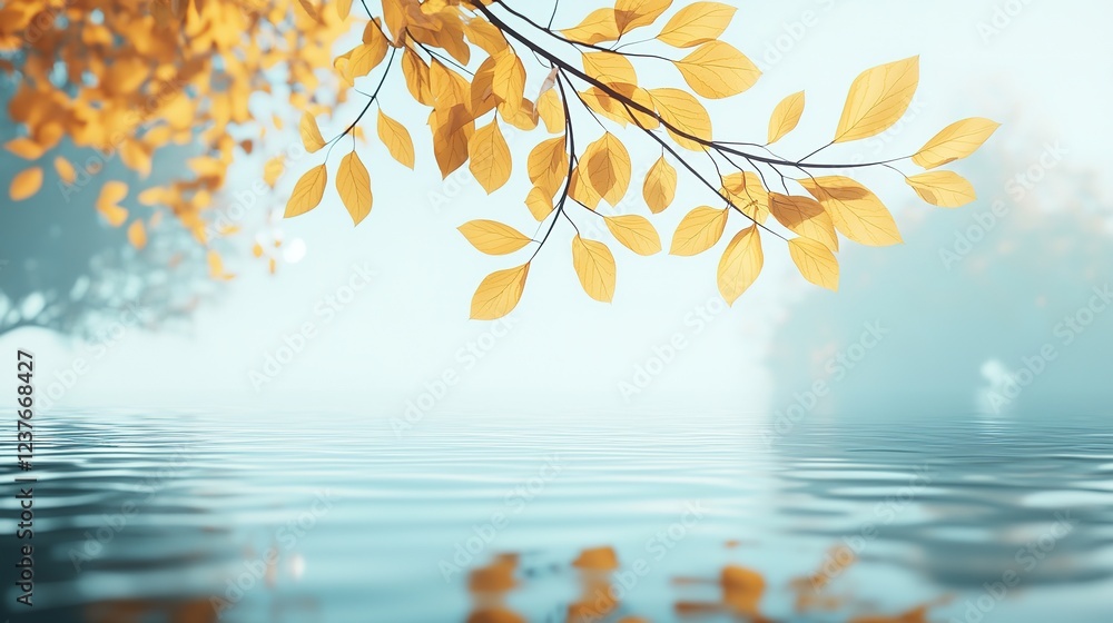 Autumn Leaves Reflecting on Water Autumn Leaves Reflecting on Water