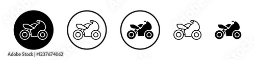 Motorcycle icon set. vectors for apps and website designs