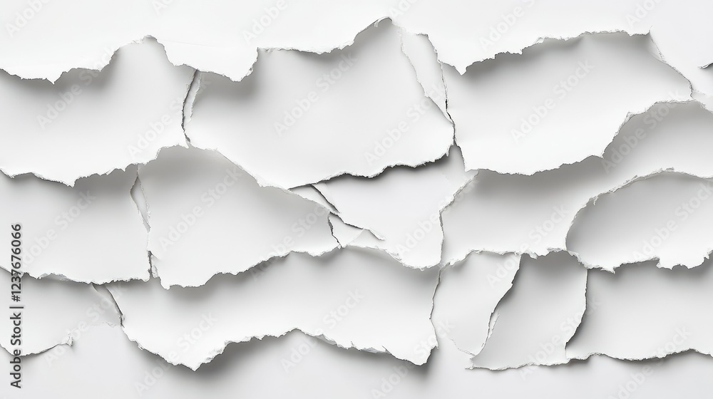 Realistic ripped paper elements with jagged edges, ideal for collage and scrapbooking effects. Realistic ripped paper elements with jagged edges, ideal for collage and scrapbooking effects.