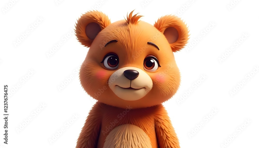 Adorable 3d Teddy Bear Image Perfect for Kids Adorable 3d Teddy Bear Image Perfect for Kids