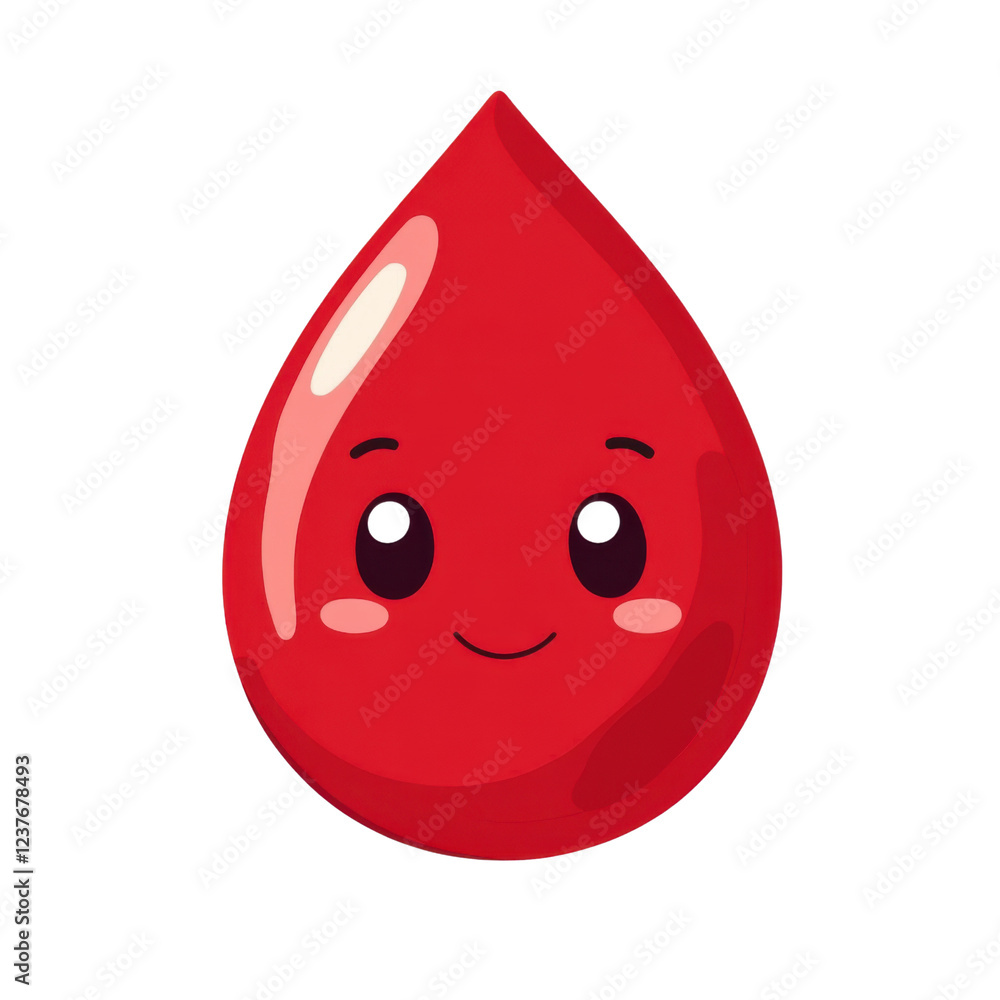 cute red blood drop cartoon illustration cute red blood drop cartoon illustration