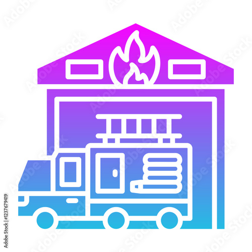 Fire Station Icon