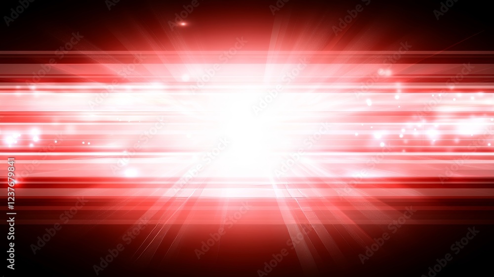 Fototapeta premium Red Abstract Light Speed Burst Background Design