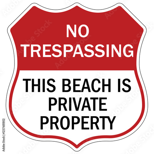 No trespassing sign this beach is provate property