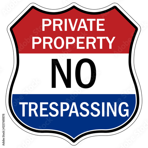No trespassing sign