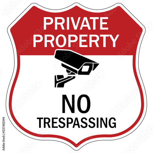 No trespassing sign