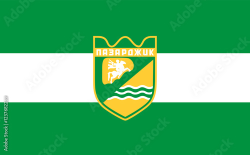 flag of city of Pazardzhik, Bulgaria. Vector illustration photo