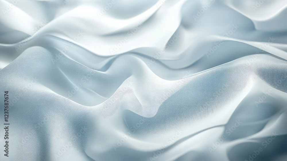 Fototapeta premium Soft silver and white textured background with a calming dusty blue gradient