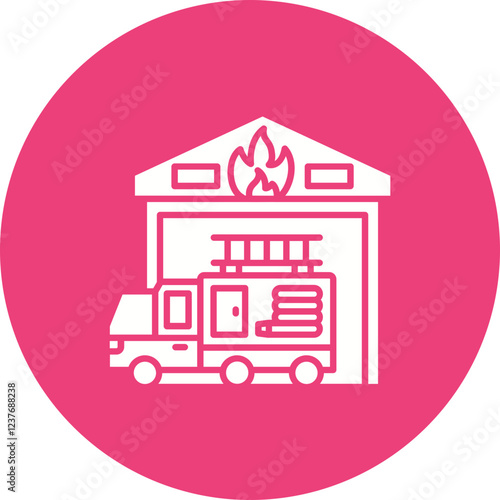 Fire Station Icon