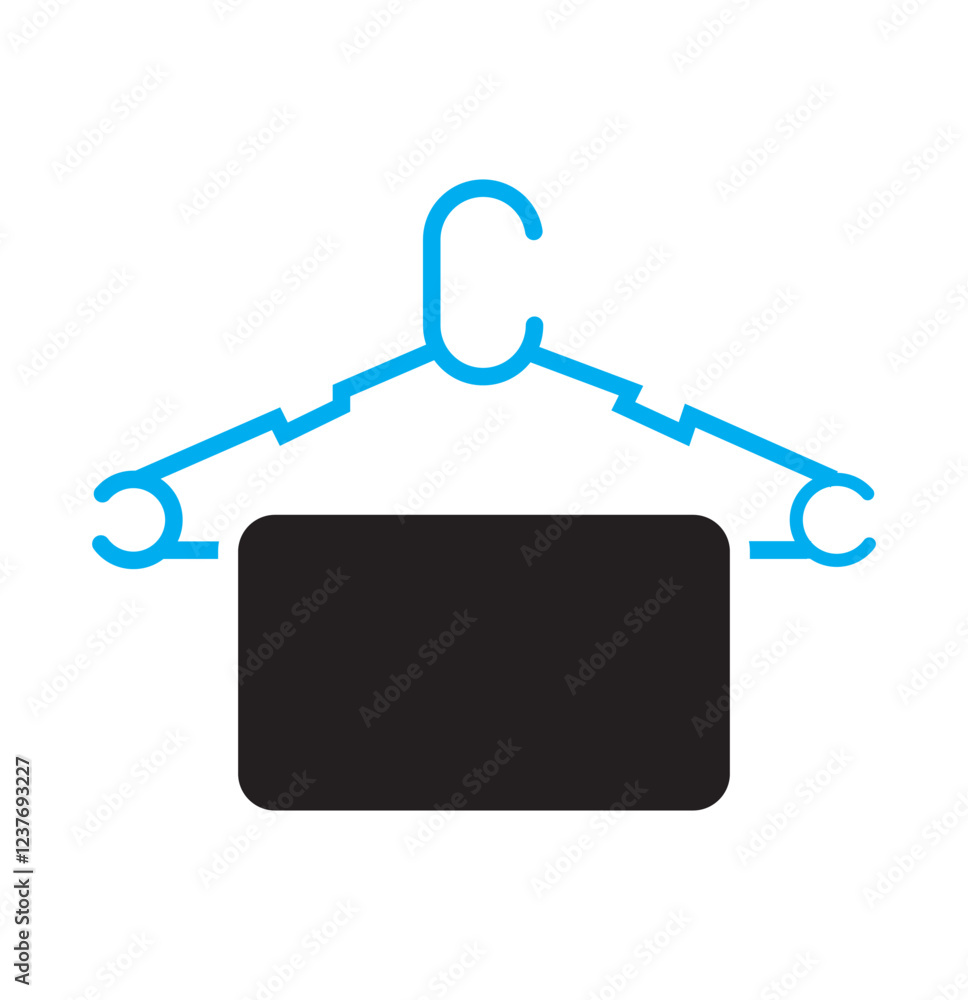 Hanger with cloth icon. Element of tailor, clothier. Premium quality graphic design icon. Signs and symbols collection icon for websites, web design, mobile app Hanger with cloth icon. Element of tailor, clothier. Premium quality graphic design icon. Signs and symbols collection icon for websites, web design, mobile app