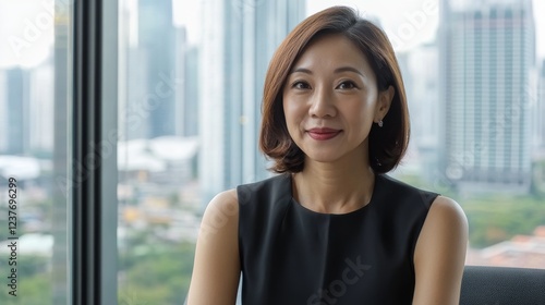 Educational lawyer, Asian female attorney discussing educational cases, confident expression, meeting room with city view Free Download Educational lawyer, Asian female attorney discussing educational cases, confident expression, meeting room with city view - GFXLoad