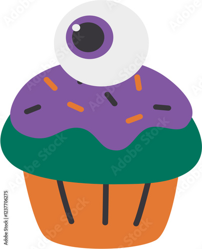 halloween eyeball cupcake