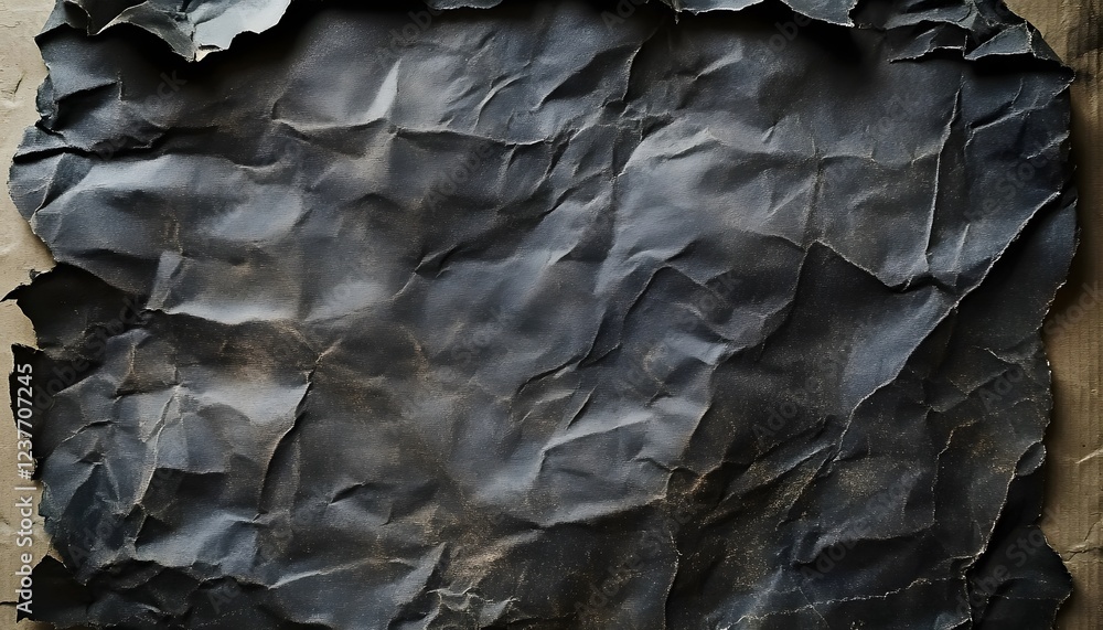 Crumpled Dark Paper Abstract Texture Background Crumpled Dark Paper Abstract Texture Background