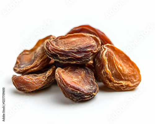 Wallpaper Mural dried apricots isolated on white background Torontodigital.ca