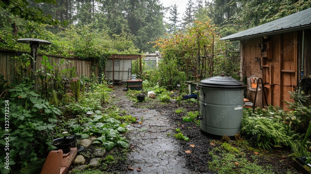 A backyard composting toilet system, reducing water usage in sanitation A backyard composting toilet system, reducing water usage in sanitation