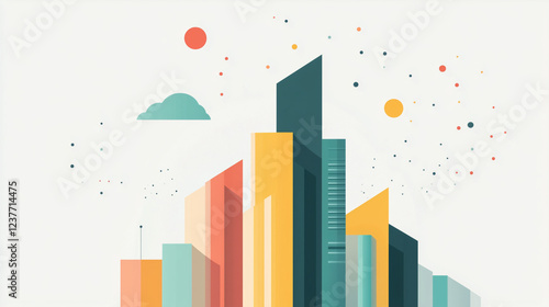 abstract business city
