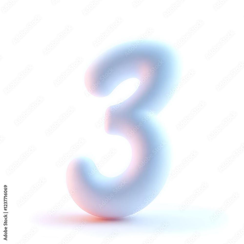 3d number 3 3d number 3