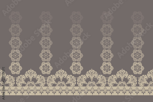 Damask seamless pattern gives a luxurious feel.