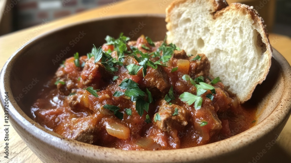 Savory Beef Stew with Crusty Bread Savory Beef Stew with Crusty Bread