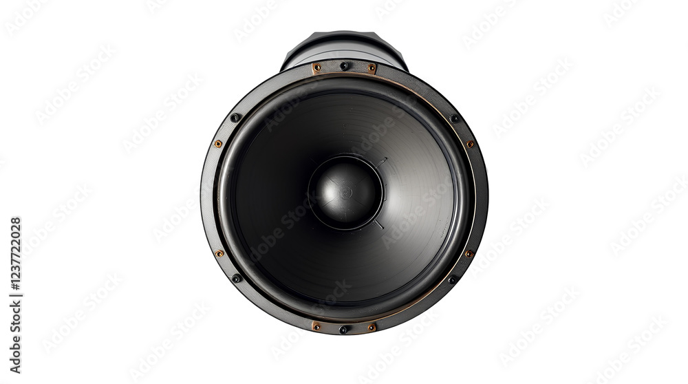 Photo of old loudspeaker isolated on transparent background Photo of old loudspeaker isolated on transparent background