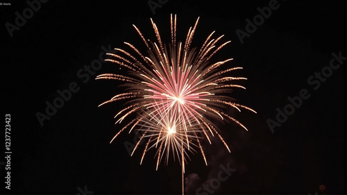 fireworks in the night sky